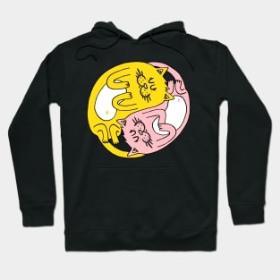 Yin & Yang cats Hoodie